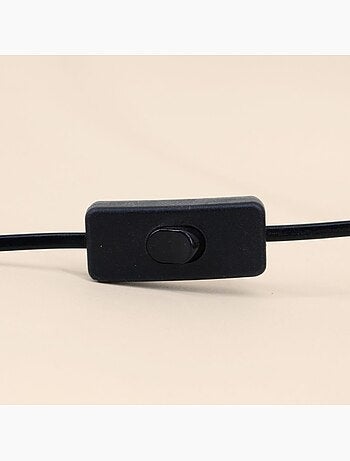 Lampe de bureau en métal et bois 32cm