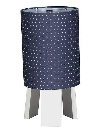 Lampe de chevet avec pied en coton Bleu - SAUTHON