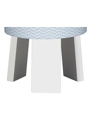 Lampe de chevet avec pied en coton Bleu - SAUTHON