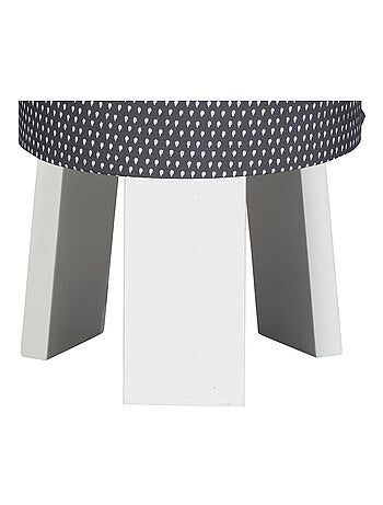 Lampe de chevet avec pied en coton gris - SAUTHON
