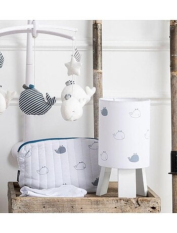 Lampe de chevet en coton blanc - SAUTHON