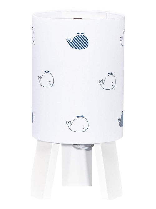 Lampe de chevet en coton blanc - SAUTHON - Kiabi