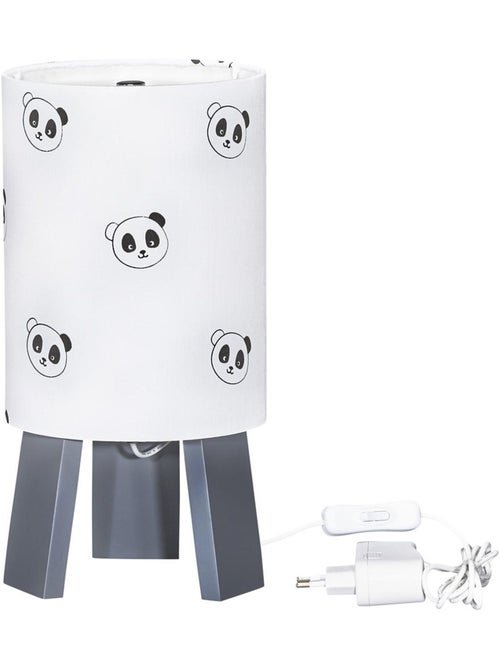 Lampe de chevet en coton blanc - SAUTHON - Kiabi