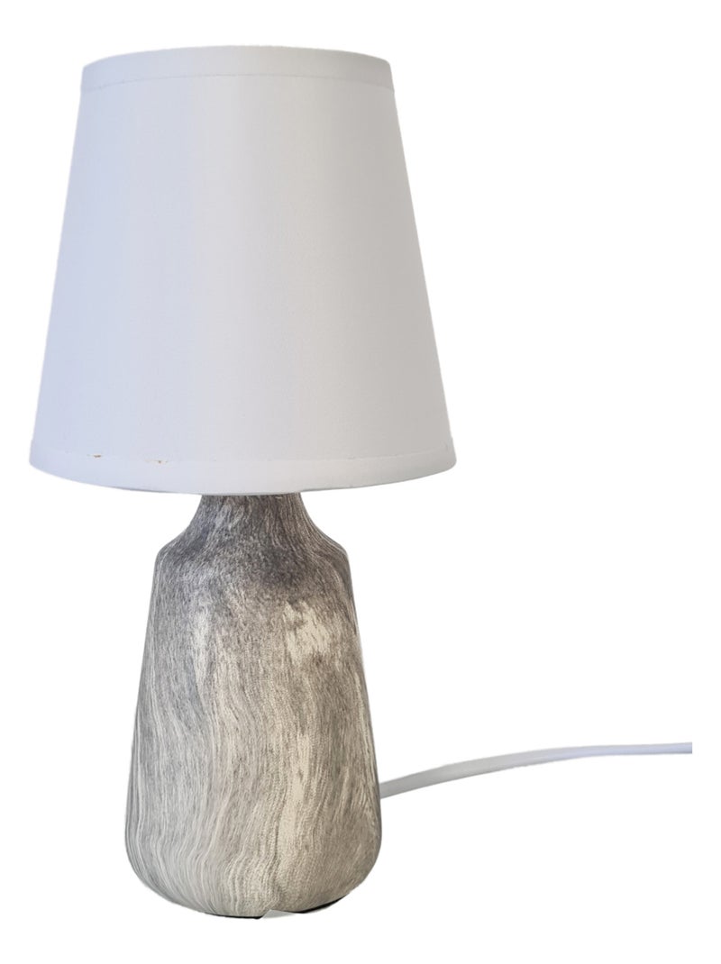 Lampe de chevet marbrée Beige - Kiabi