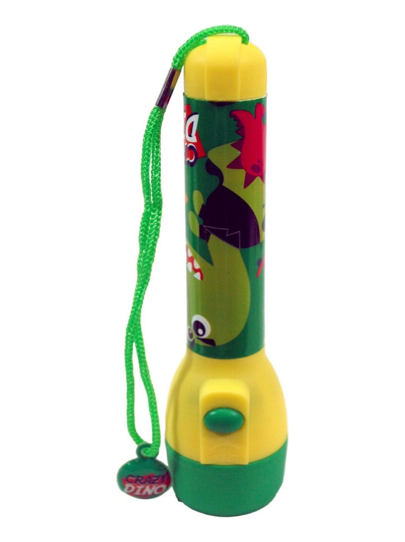Lampe de Poche - Crazy Dino - Orange et Vert - 21 cm Vert - Kiabi