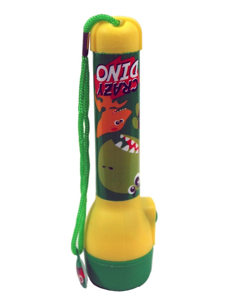 Lampe de Poche - Crazy Dino - Orange et Vert - 21 cm Vert - Kiabi