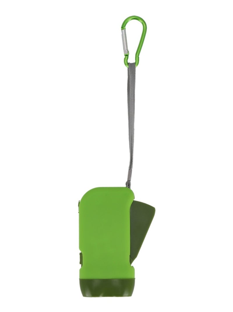 Lampe de poche dynamo Vert - Kiabi