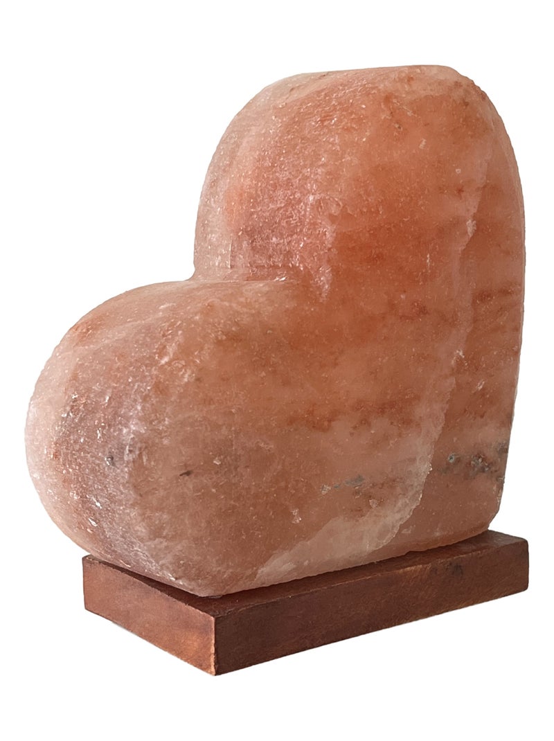 Lampe de sel Coeur Led Orange - Kiabi