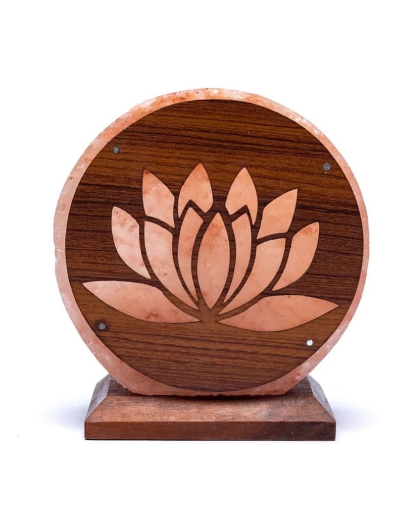 Lampe de sel lotus Orange - Kiabi