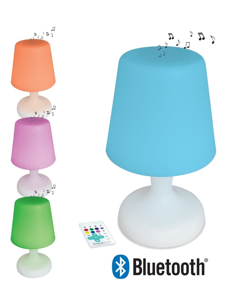 Lampe de table Bluetooth multicouleurs Waterproof Blanc - Kiabi