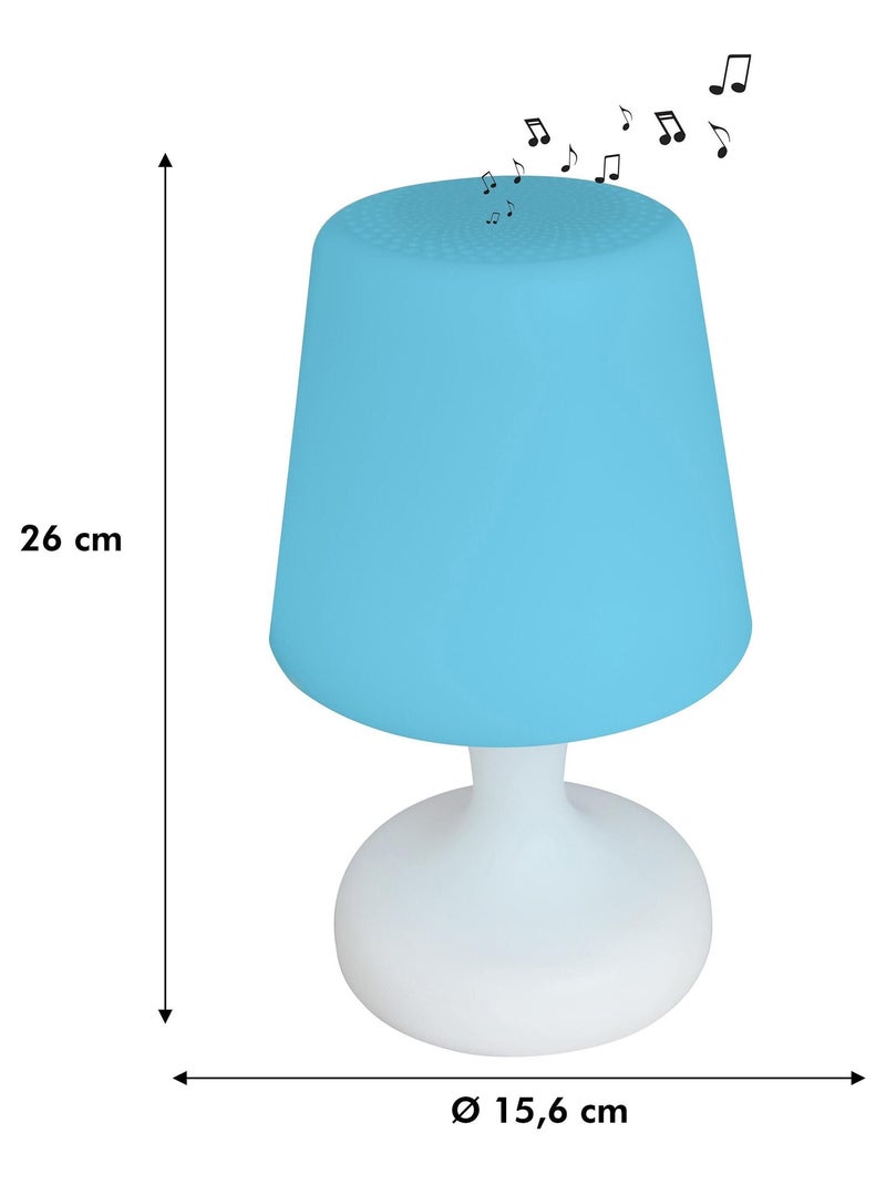 Lampe de table Bluetooth multicouleurs Waterproof Blanc - Kiabi