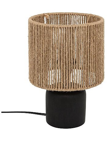 Lampe de table cylindre style bohème