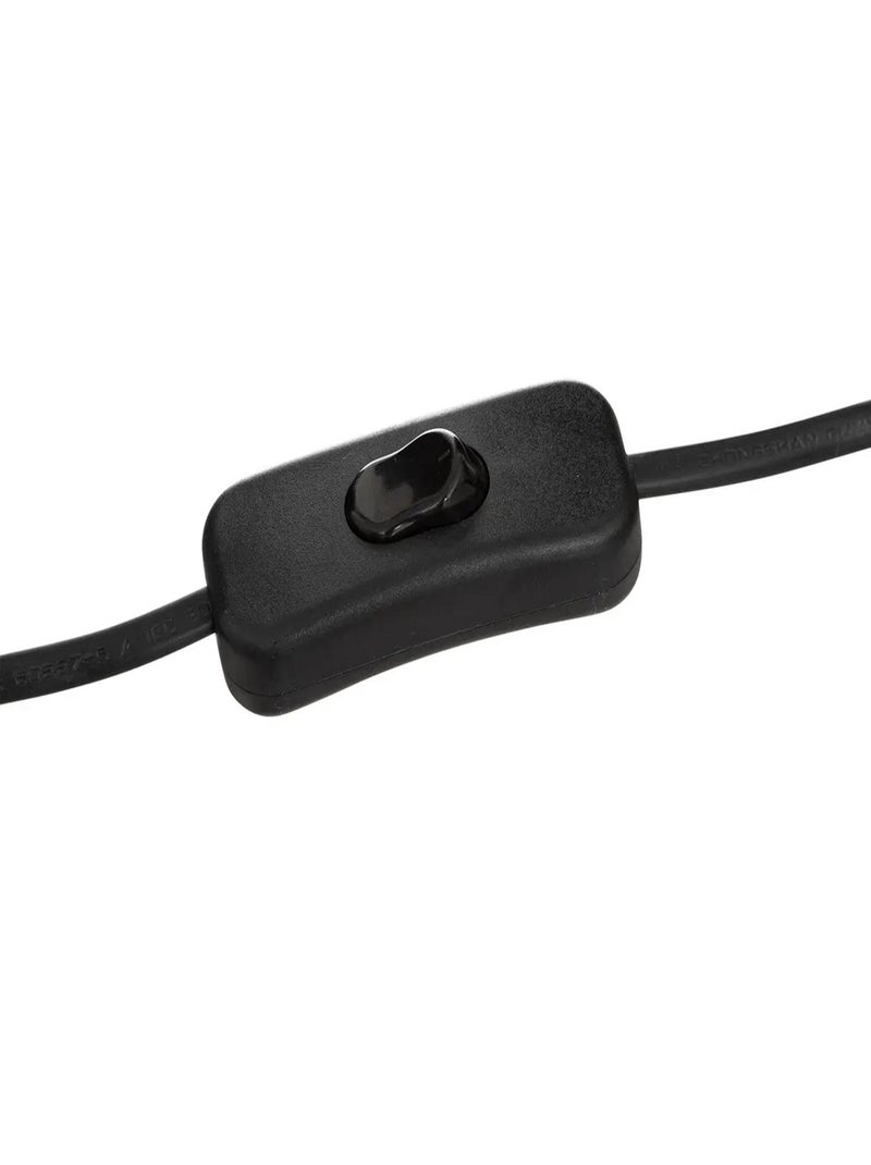 Lampe de table cylindre style bohème Noir - Kiabi
