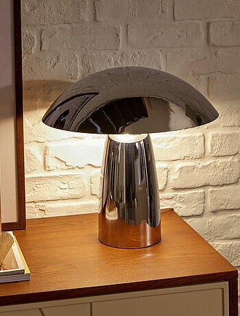 Lampe de table design champignon métal