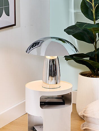 Lampe de table design champignon métal