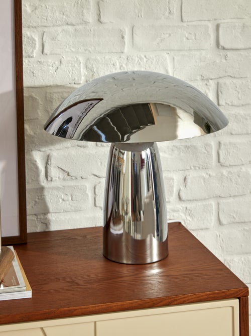 Lampe de table design champignon métal - Kiabi