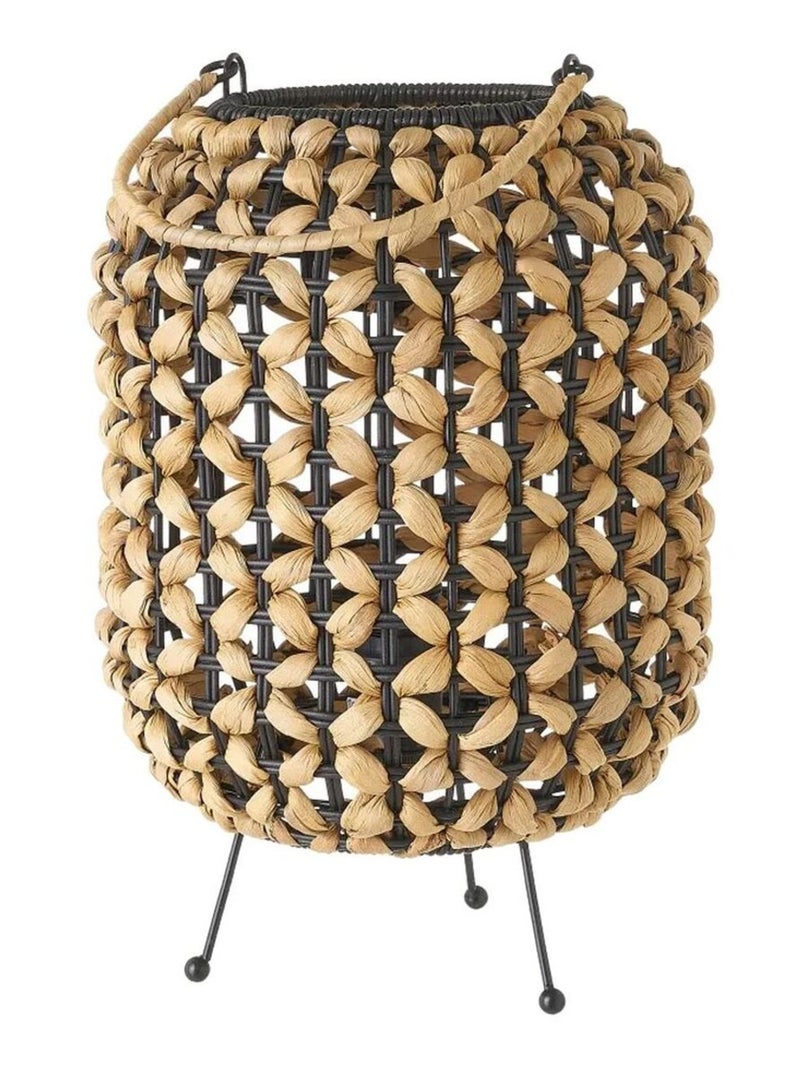 Lampe de table en jacinthe d'eau Marron - Kiabi