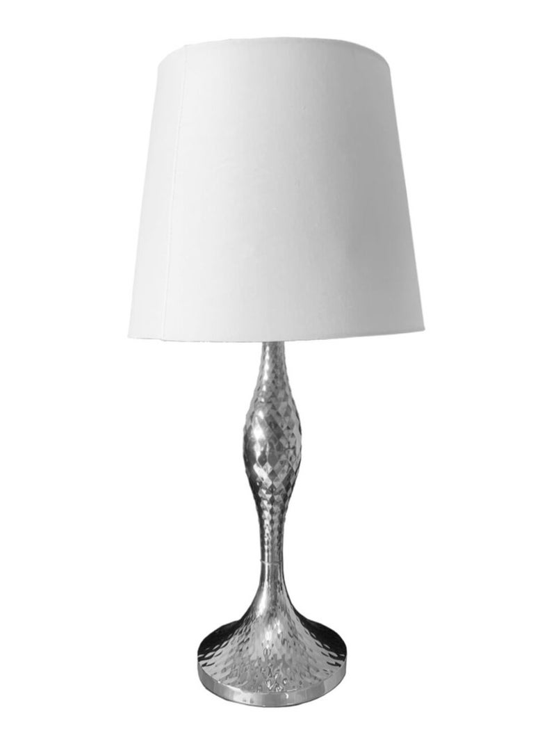 Lampe de table en métal Argenté - Kiabi