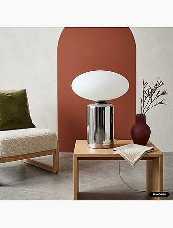 Lampe de table intérieur céramique et verre ø25,5cm lyra