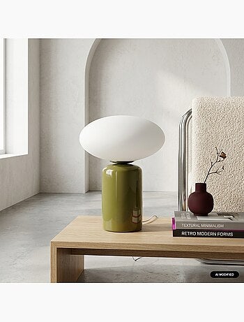 Lampe de table intérieur céramique et verre ø25,5cm lyra