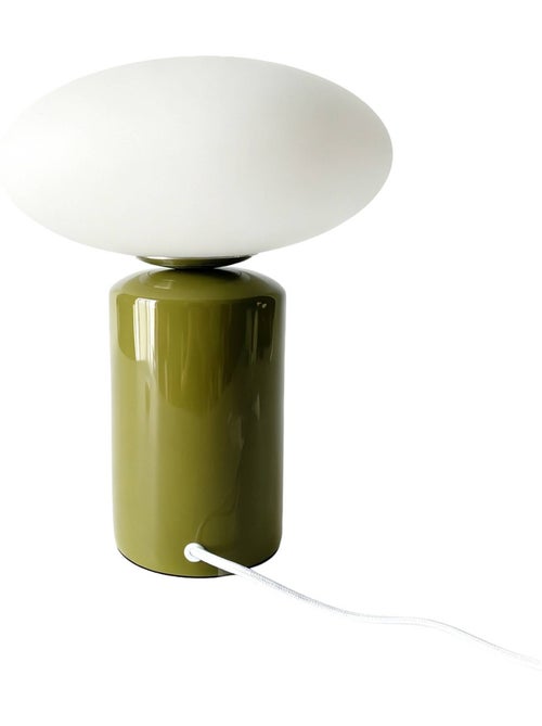Lampe de table intérieur céramique et verre ø25,5cm lyra - Kiabi