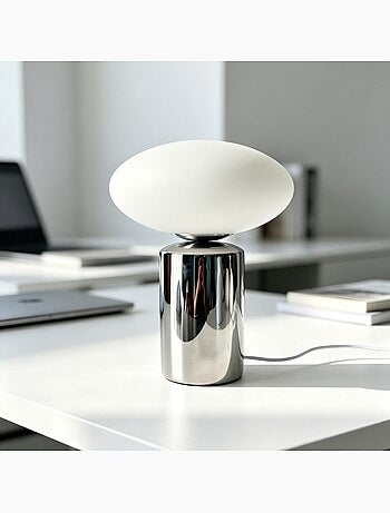 Lampe de table intérieur céramique et verre ø25,5cm lyra