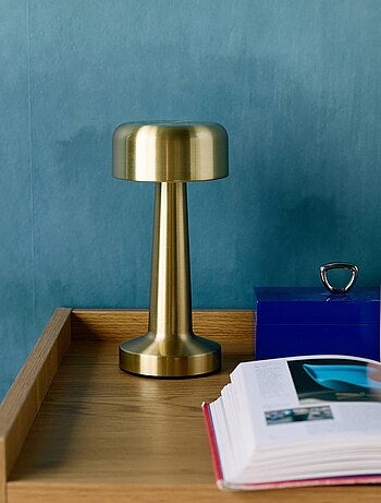 Lampe de table intérieur LED métal doré Ø9cm David