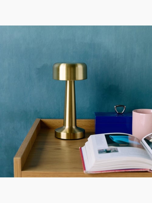 Lampe de table intérieur LED métal doré Ø9cm David - Kiabi
