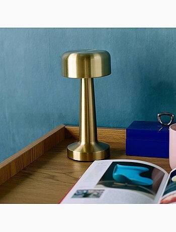 Lampe de table intérieur led métal doré ø9cm david