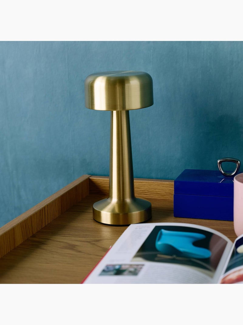 Lampe de table intérieur led métal doré ø9cm david Or - Kiabi