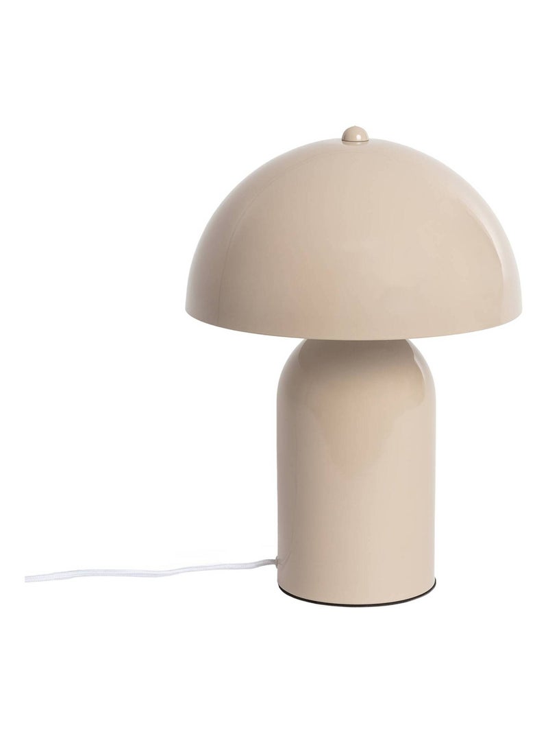 Lampe de table intérieur métal Ø 25cm Marco Beige - Kiabi