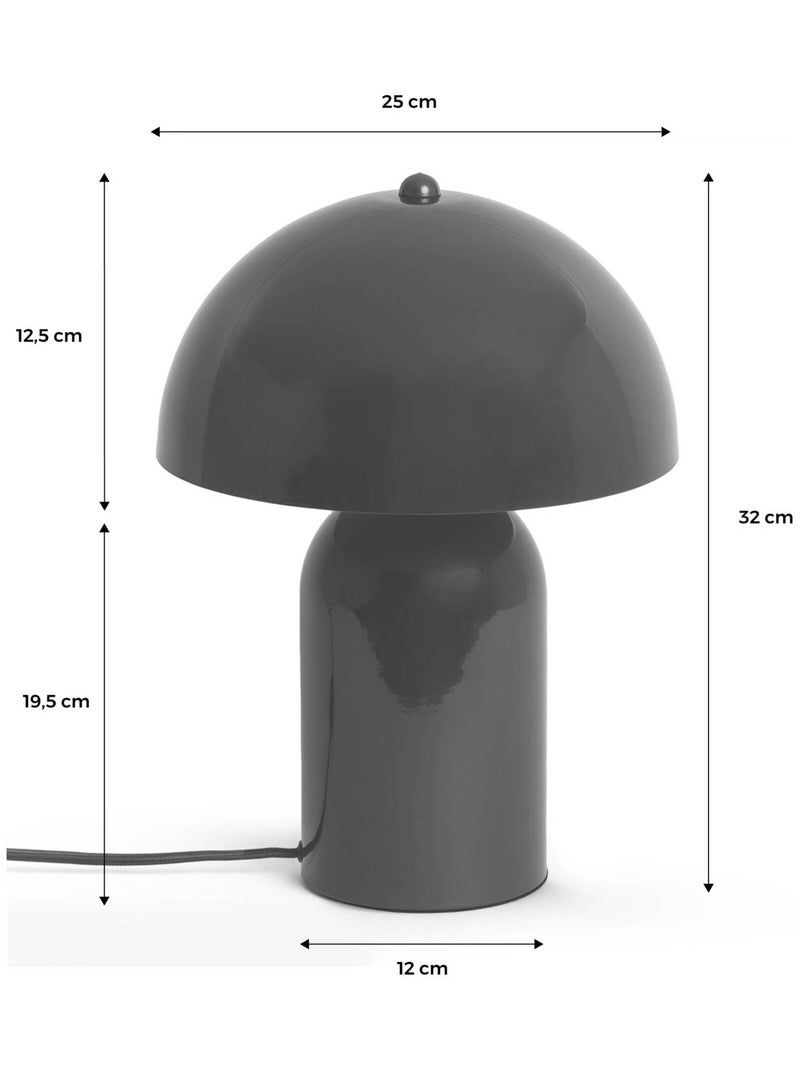 Lampe de table intérieur métal Ø 25cm Marco Bleu - Kiabi