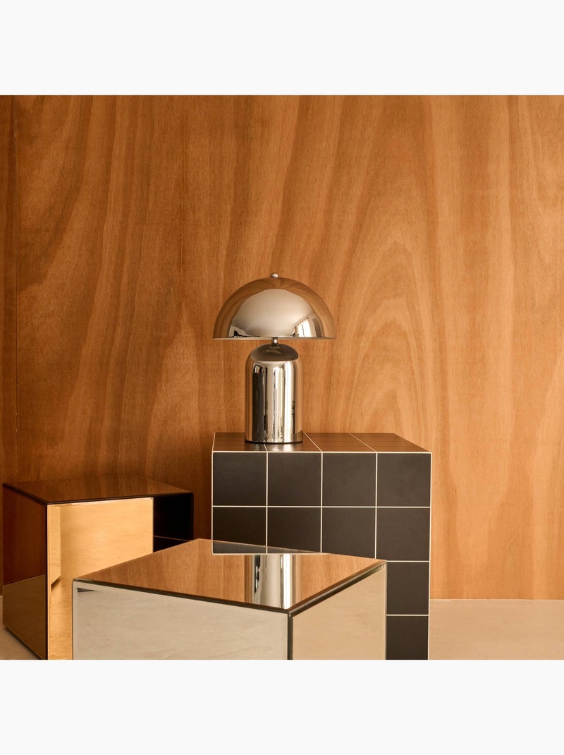 Lampe de table intérieur métal Ø 25cm Marco Gris - Kiabi
