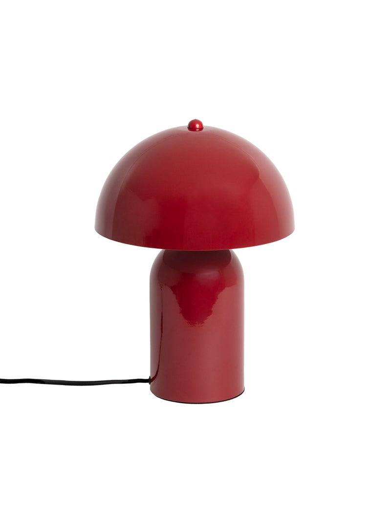 Lampe de table intérieur métal Ø 25cm Marco Rouge - Kiabi