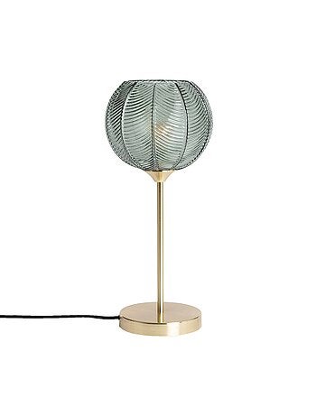 Lampe de table intérieur métal et verre Ø20cm Basile
