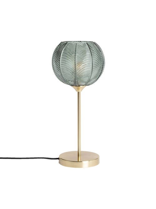 Lampe de table intérieur métal et verre Ø20cm Basile - Kiabi