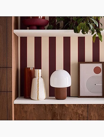 Lampe de table intérieur résine et PVC Ø18cm Sano