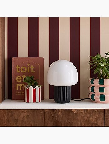 Lampe de table intérieur résine et pvc ø18cm sano