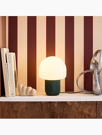 Lampe de table intérieur résine et PVC Ø18cm Sano