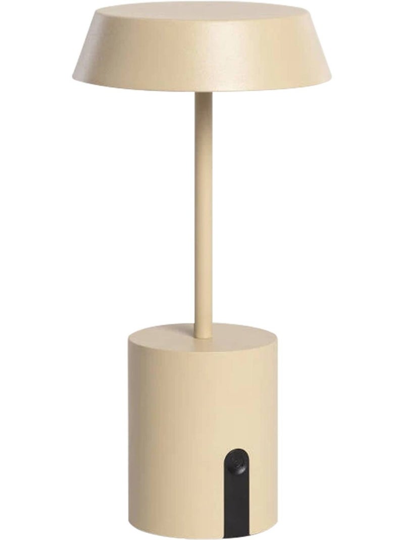 Lampe de table intérieur/extérieur LED métal Ø10,8cm Nala Beige - Kiabi