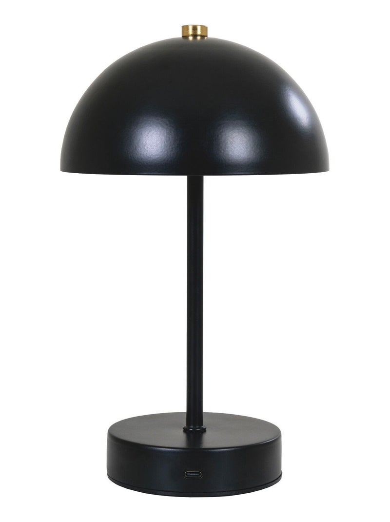 Lampe de table LED Holt - Lampe de table rechargeable, noir/laiton Noir - Kiabi