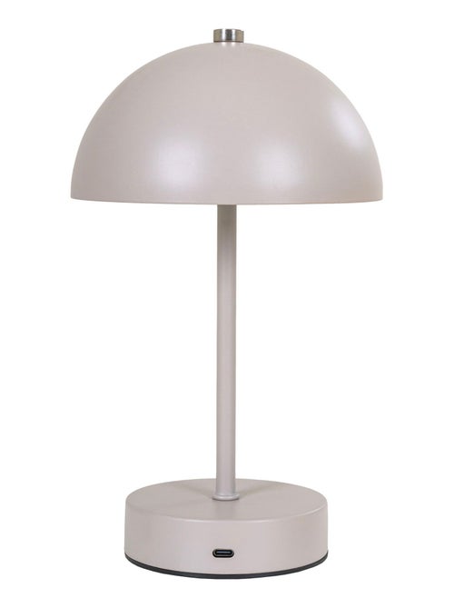Lampe de table LED Holt - Lampe de table rechargeable, sable/acier - Kiabi