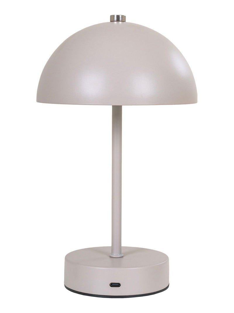 Lampe de table LED Holt - Lampe de table rechargeable, sable/acier Beige sable - Kiabi
