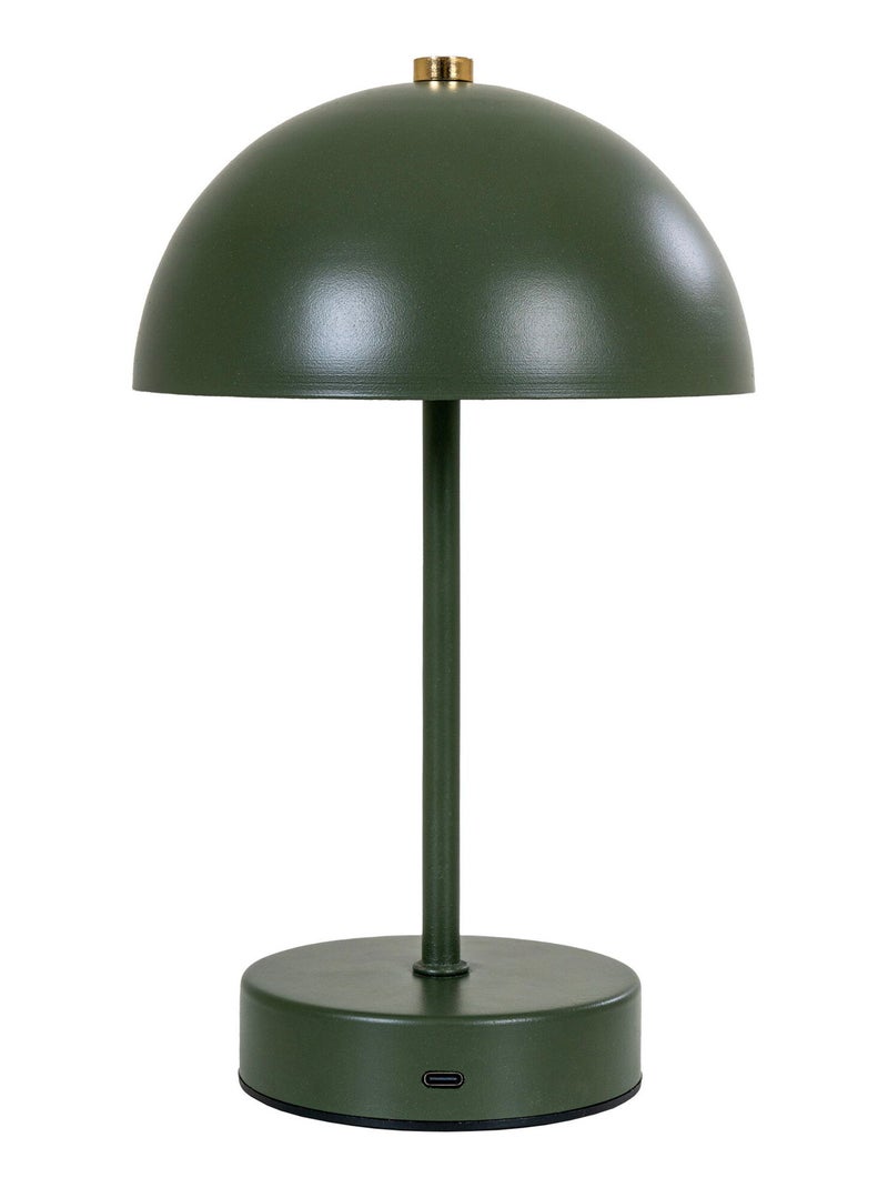 Lampe de table LED Holt - Lampe de table, rechargeable, verte/laiton, Vert - Kiabi