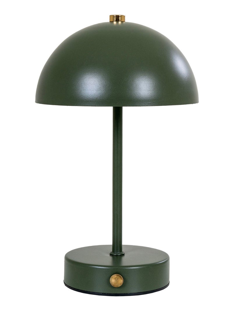 Lampe de table LED Holt - Lampe de table, rechargeable, verte/laiton, Vert - Kiabi