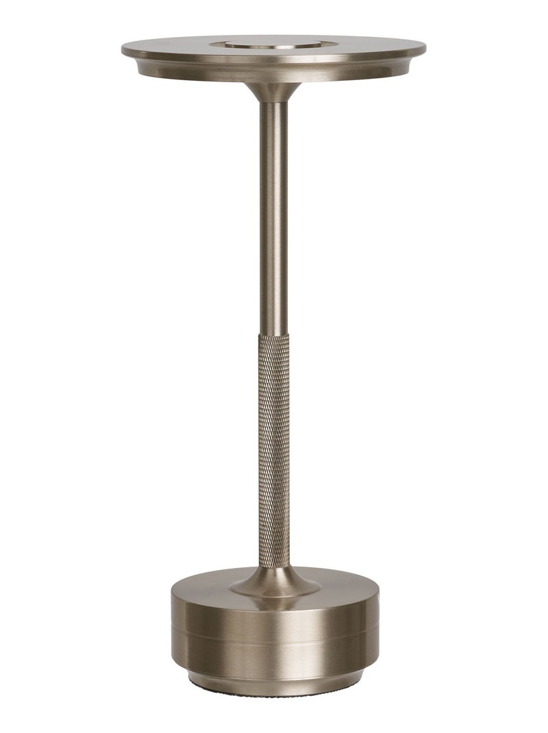 Lampe de table LED Lyneham - Lampe de table rechargeable, argentée Gris Argenté - Kiabi