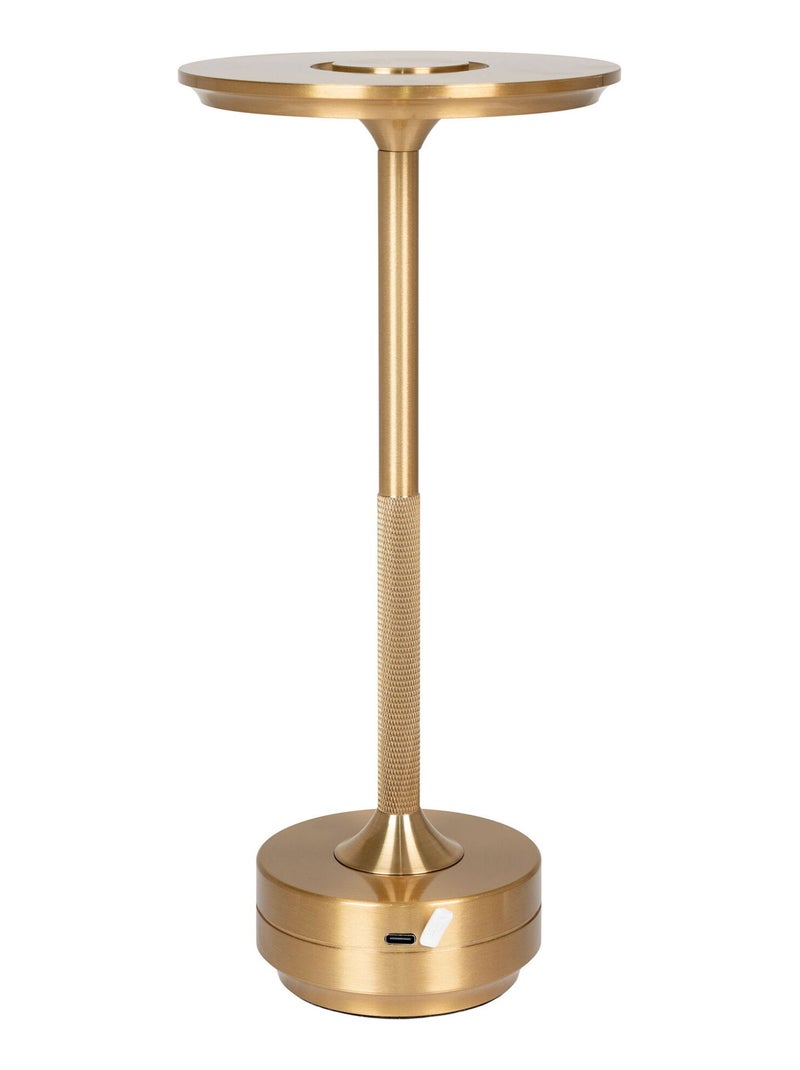 Lampe de table LED Lyneham - Lampe de table rechargeable en laiton Marron - Kiabi