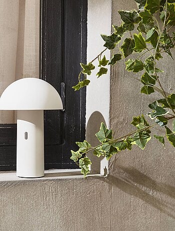 Lampe de table nomade intérieur/extérieur sans fil à tête orientable H 28cm Thom