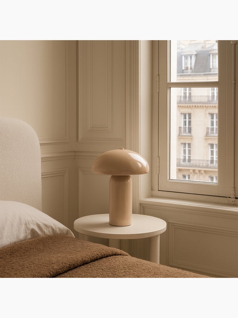 Lampe décorative en métal au design arrondi Beige - Kiabi