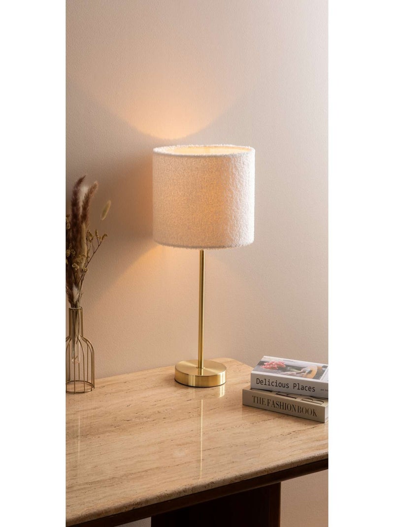 Lampe droite en bouclette TINA Doré/or - Kiabi